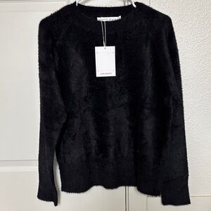 New Love Bonito Women’s Oversized Round Neck Fuzzy Knit Sweater Size XS